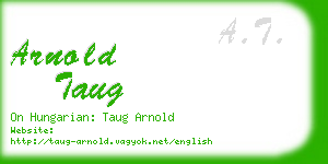 arnold taug business card